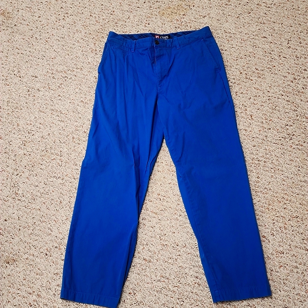 Blue Chaps Chino pants 34 x30
